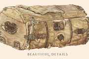 Vintage Treasure Chest Clipart, an Illustration by Secret Helper (Thumbnail 6 of 8)