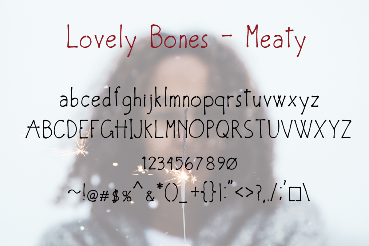 Lovely Bones // Multi Weight Font, a Sans Serif Font by by Masselyn (Photo 5 of 5)
