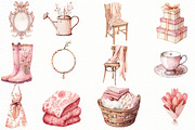 Coquette Hand-Drawn Spring Clipart, an Illustration by Designworld (Thumbnail 5 of 6)