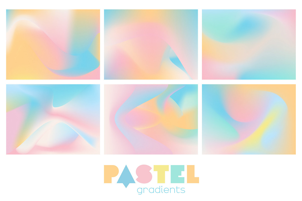 Pastel Gradients Backgrounds, a Texture Graphic by Chus Moreno Studio (Photo 4 of 12)