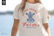 Minimalist Kayaking T-shirt Design, a Sport Illustration by shaondesigns (Thumbnail 3 of 5)