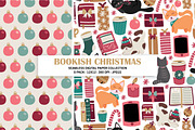 Bookish Christmas Seamless Patterns, a Pattern Graphic by Alanna Messina Design Co (Thumbnail 2 of 8)