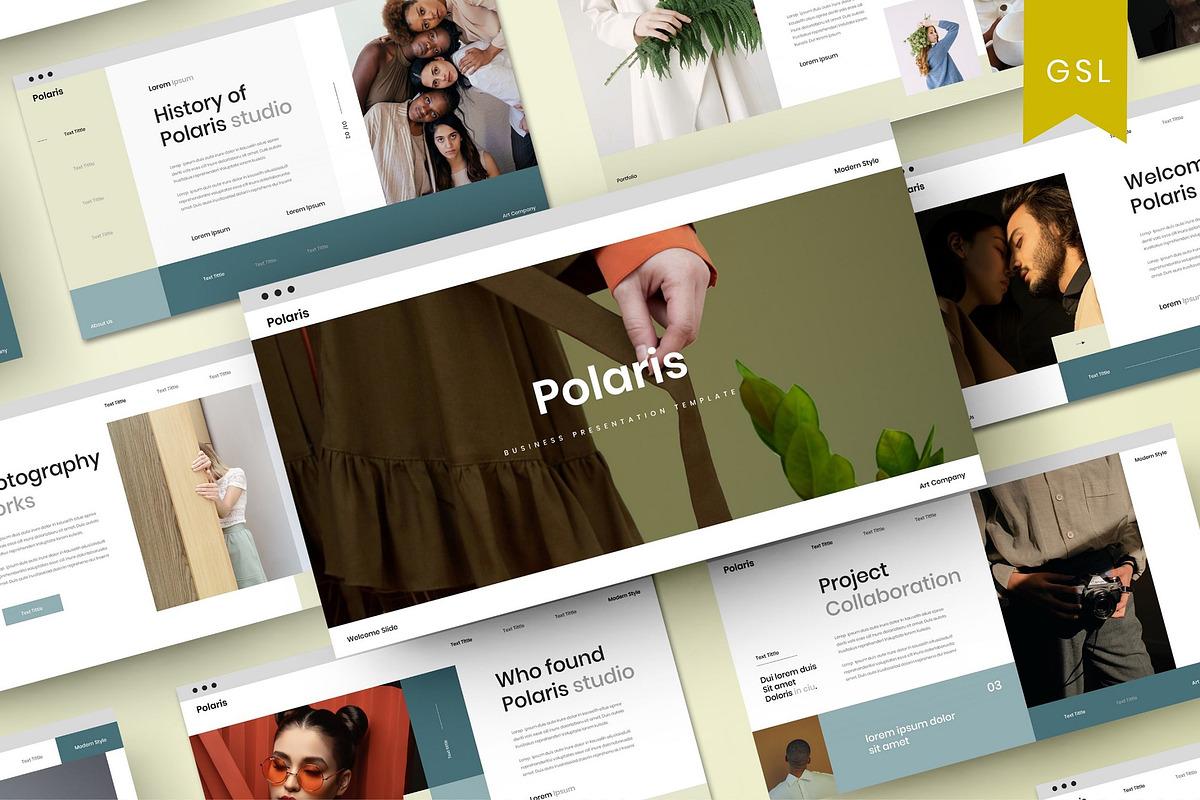 Polaris - Business Google Slide, a Presentation Template by Dens Creative Studio (Photo 1 of 6)