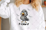 Funny Baby Chicken F-Caw-F Chick PNG, an Illustration by Craft Nest (Thumbnail 4 of 5)