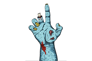 Zombie Hand Illustration