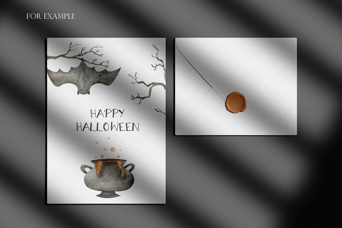 Watercolor Halloween set, an Object Graphic by OrangePeafowlArt (Photo 7 of 21)