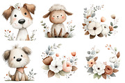 Spring Clipart Floral Watercolor Set, an Illustration by Designworld (Thumbnail 6 of 6)