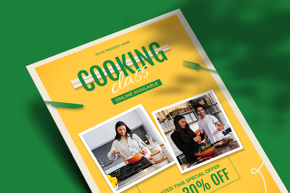 Chefan - Cooking Class Flyer, a Flyer Template by Lettha-Studio (Photo 4 of 4)