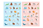 Cute Animal Alphabet, an Animal Illustration by GennyOnThePaper (Thumbnail 1 of 3)