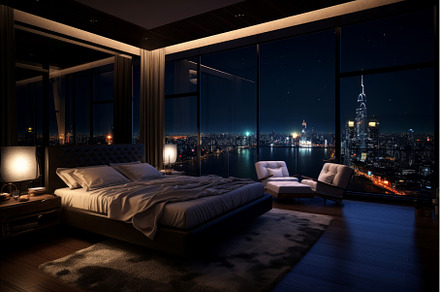 Sumptuous Luxury penthouse bedroom, an Architecture Photo by Ylivdesign