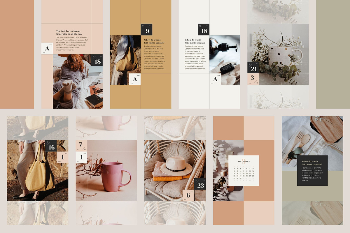 Instagram Calendar Story Templates, a Social Media Template by Keikoya (Photo 12 of 16)