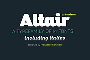 Altair - 14 Fonts, a Sans Serif Font by Zetafonts (Thumbnail 1 of 10)
