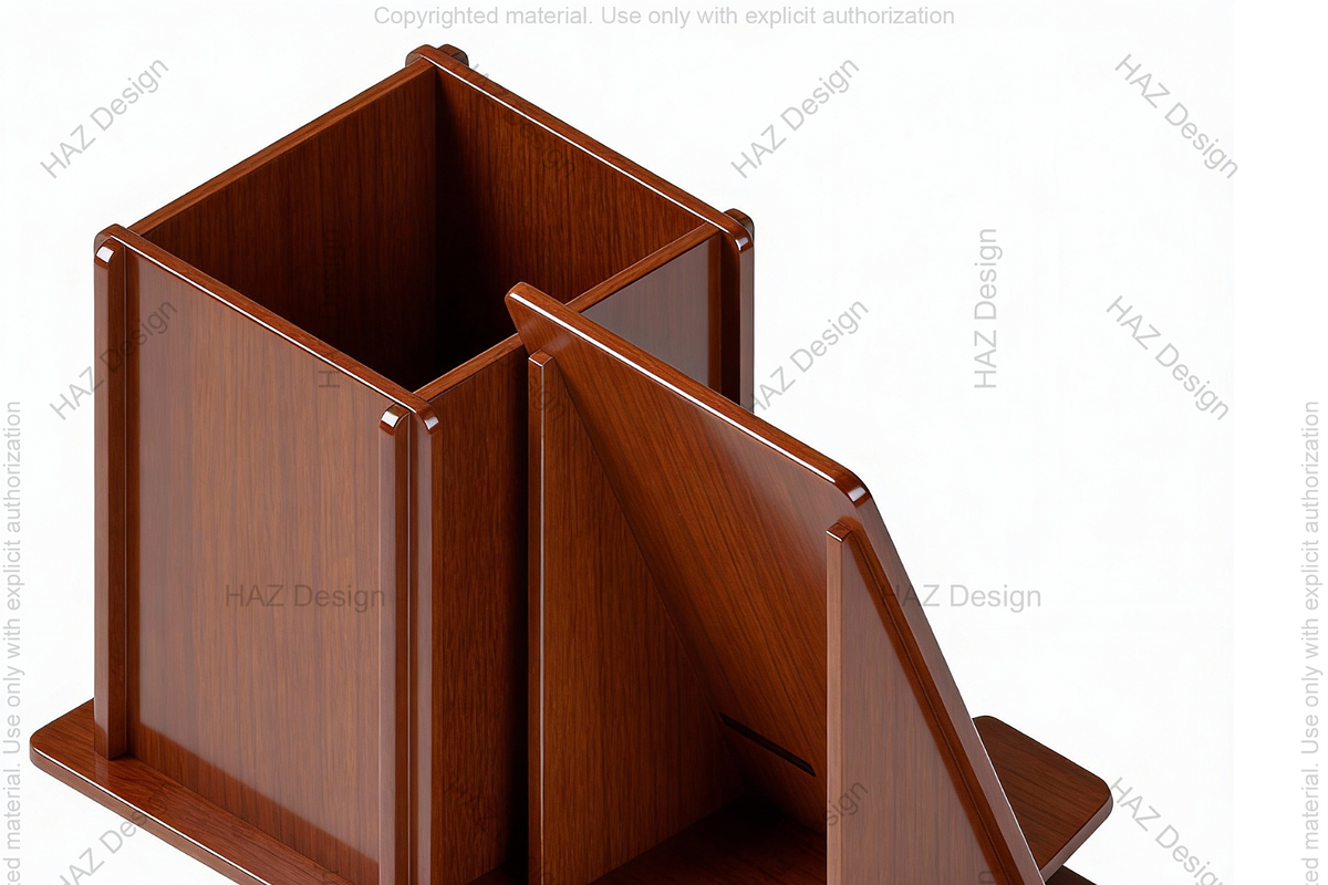 Desk Organizer Phone Stand Pen Holde, a Graphic by AtacanDigital (Photo 4 of 6)