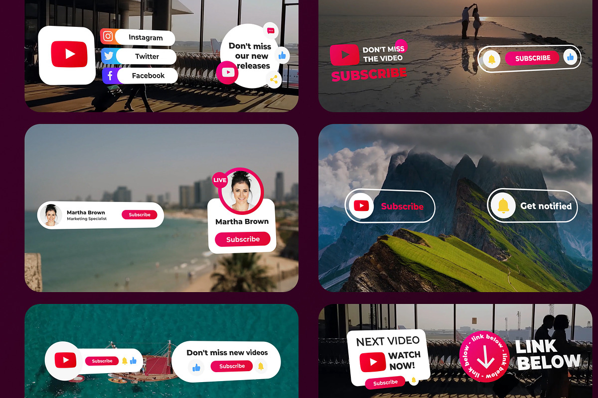 Youtube Elements Pack, a Social Media Template by Laimmilka (Photo 2 of 3)