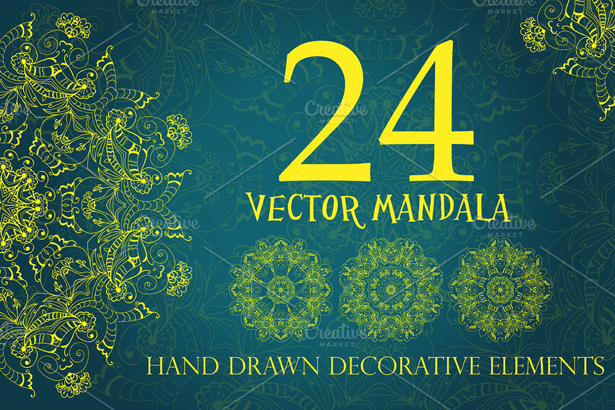 40%OFF Mandalas Ornaments SALE!!!, a Graphic by Iryna Danyliuk (Photo 2 of 8)