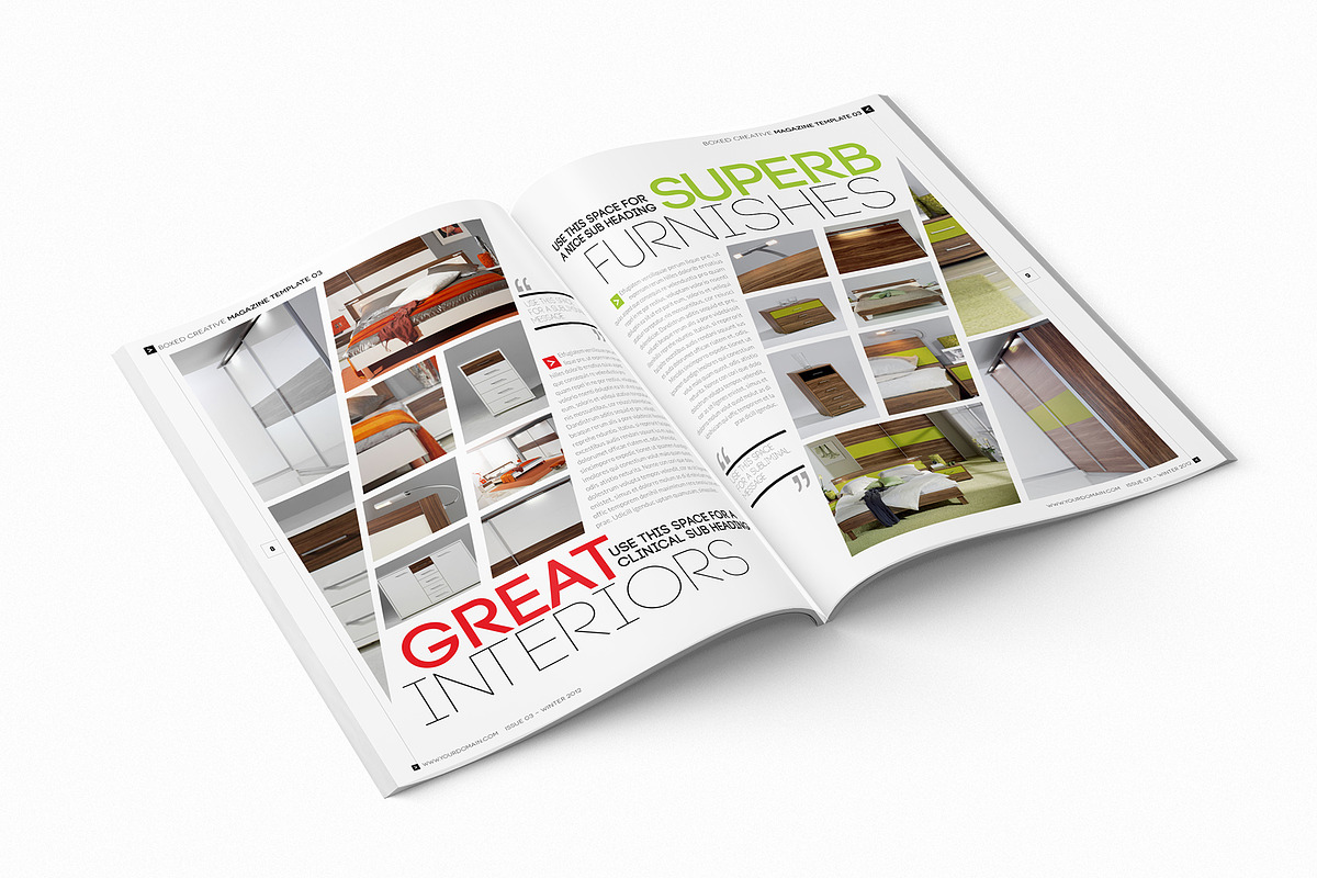 Magazine Template InDesign 03, a Magazine Template by Love Graphic Design (Photo 3 of 36)