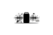 Retro Boombox Sound Wave Energy, a Graphic by hafijul (Thumbnail 3 of 10)