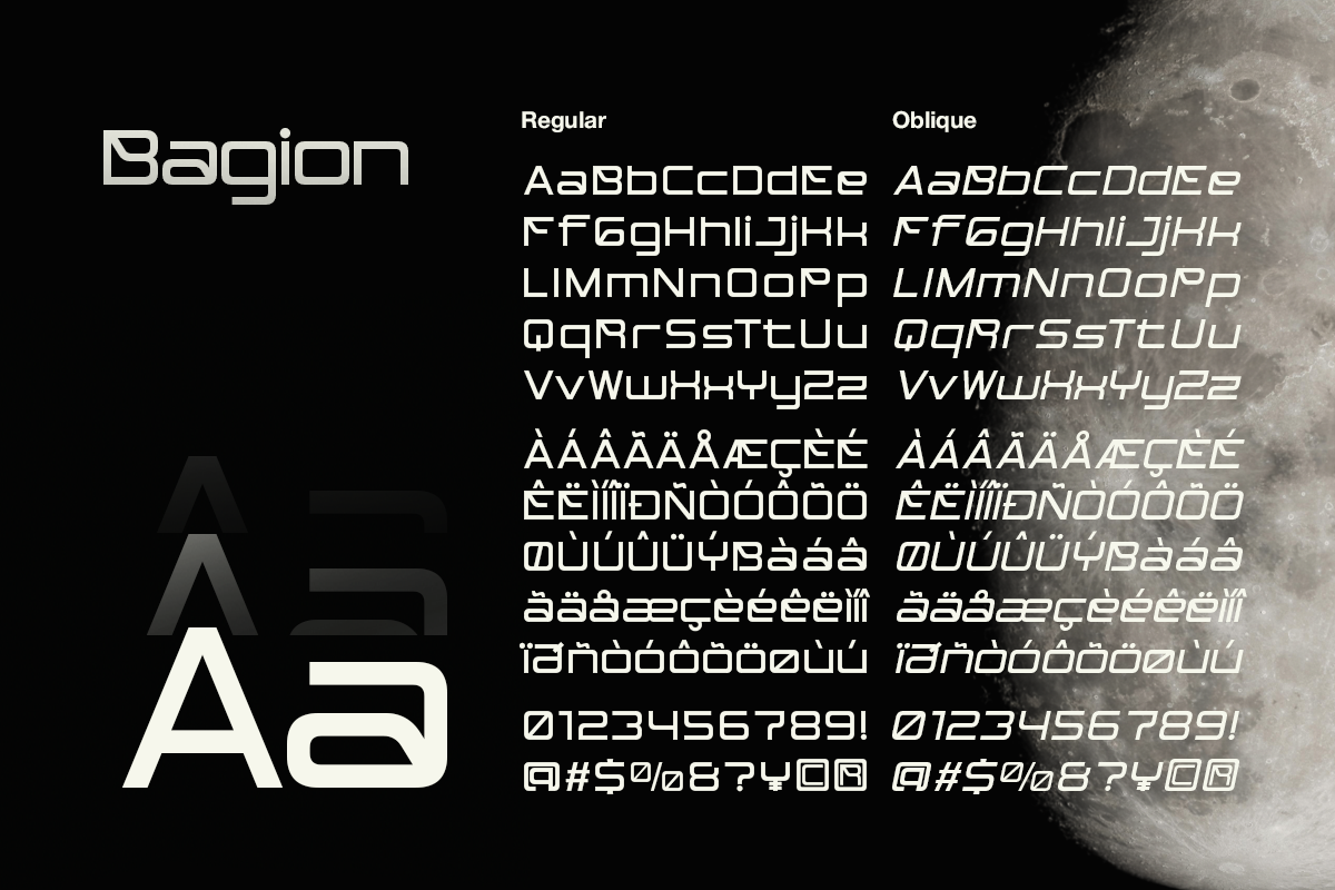 Bagion - Futuristic Tech Font, a Sans Serif Font by Pandeka Studio (Photo 9 of 9)