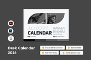 Desk Calendar 2026 Design V2, a Stationery Template by trabaskriya (Thumbnail 1 of 3)