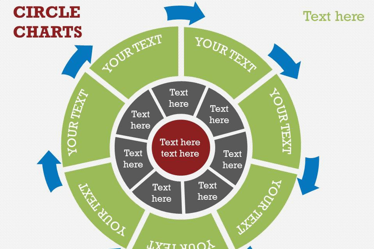 Circle Chart 1 PowerPoint Template, a Presentation Template by Yes Presentations (Photo 4 of 18)
