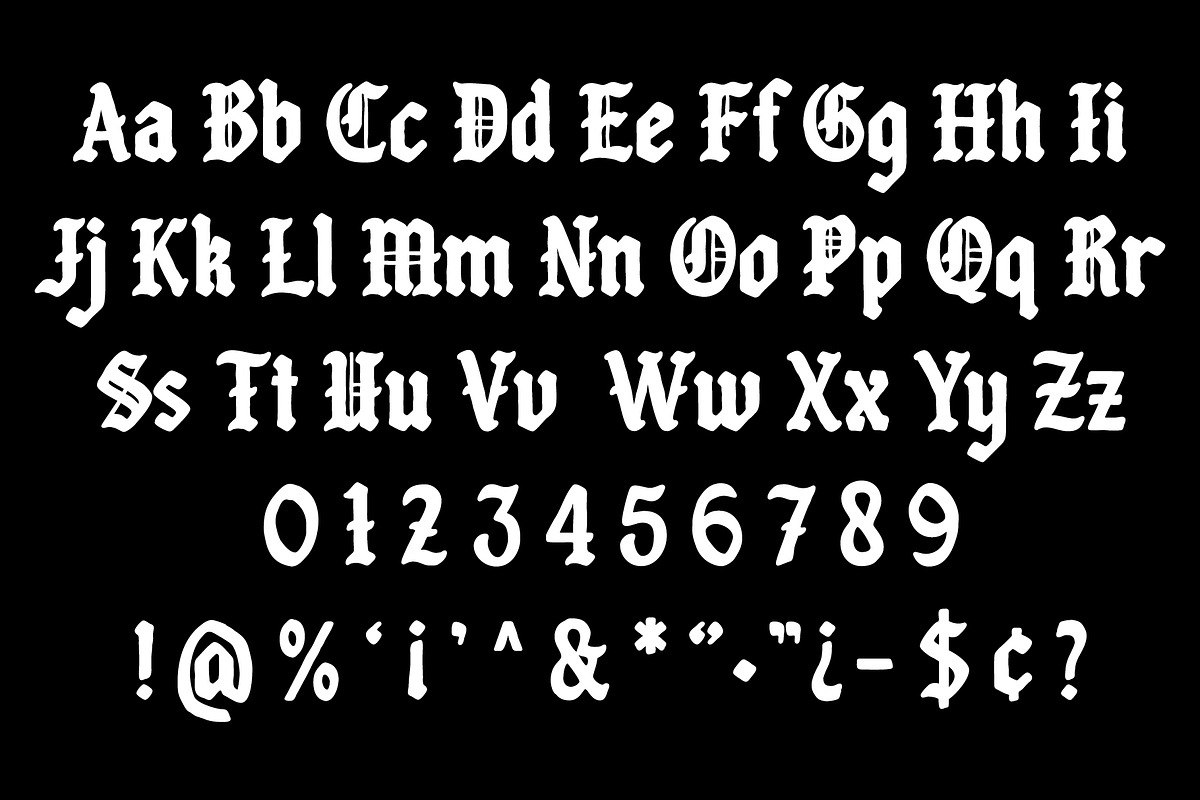 GNAR, a Blackletter Font by Loudoun Design Co. (Photo 2 of 6)