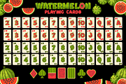 2 full sets Watermelon Playing Cards, an Object Graphic by BabySofja (Thumbnail 4 of 5)