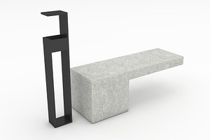 3D Model Bench Park 49