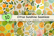 Citrus Sunshine Seamless Pattern, a Pattern Graphic by FloridPrintables (Thumbnail 1 of 7)