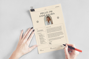 CV Resume Template - Vintage