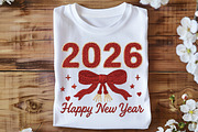 Knitted 2026 Happy New Year PNG, an Illustration by Black Bird Studio (Thumbnail 2 of 8)