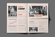 Minimal Newspaper Template, a Magazine Template by MightyDesign (Thumbnail 3 of 8)
