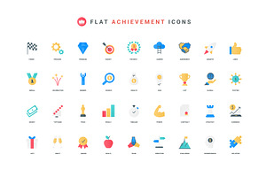 Business achievement success icons, an Object Illustration by Lemberg Vector