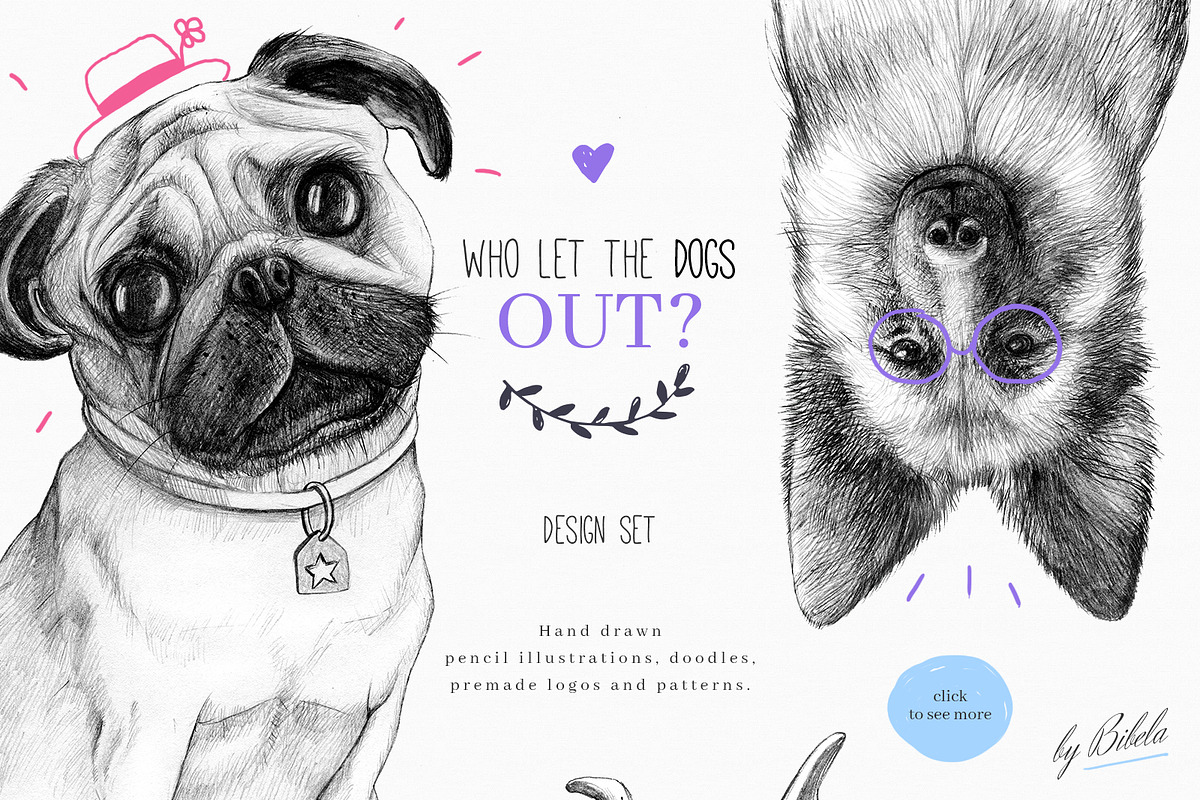 Who Let The Dogs Out?, an Illustration by Bibela (Photo 1 of 8)