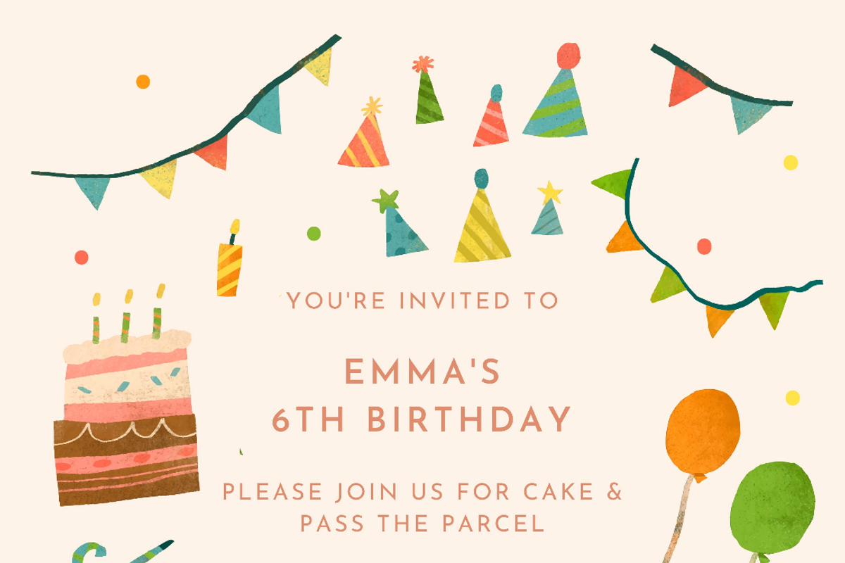 Kids Birthday Invitation template, an Invitation Template by ForeverPrint (Photo 5 of 5)