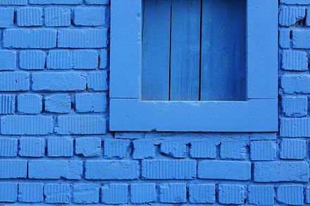 Blue brick wall featuring wall, building, and architecture preview 6