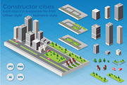 Bundle isometric city, a Work Illustration by AlexZeL (Thumbnail 14 of 15)