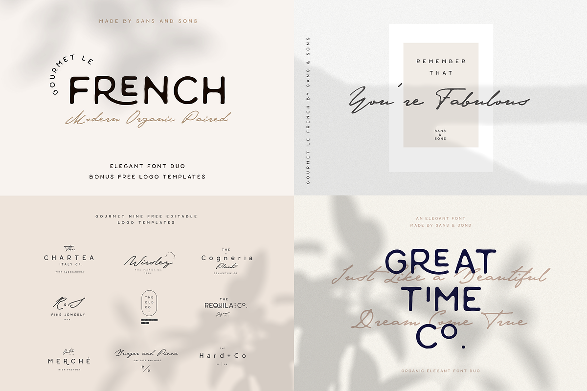 Modern Elegant Font Bundle - SALE, a Serif Font by Sans & Sons (Photo 5 of 11)