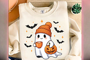 Cute ghost png, Halloween png, an Illustration by Designworld (Thumbnail 1 of 6)