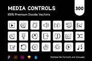 Media Controls Icons, an Outline Icon by Brickclay (Thumbnail 2 of 11)