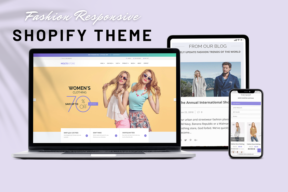Modern Fashion Shopify Theme, a Templates & Theme by Kay Designs (Photo 6 of 8)