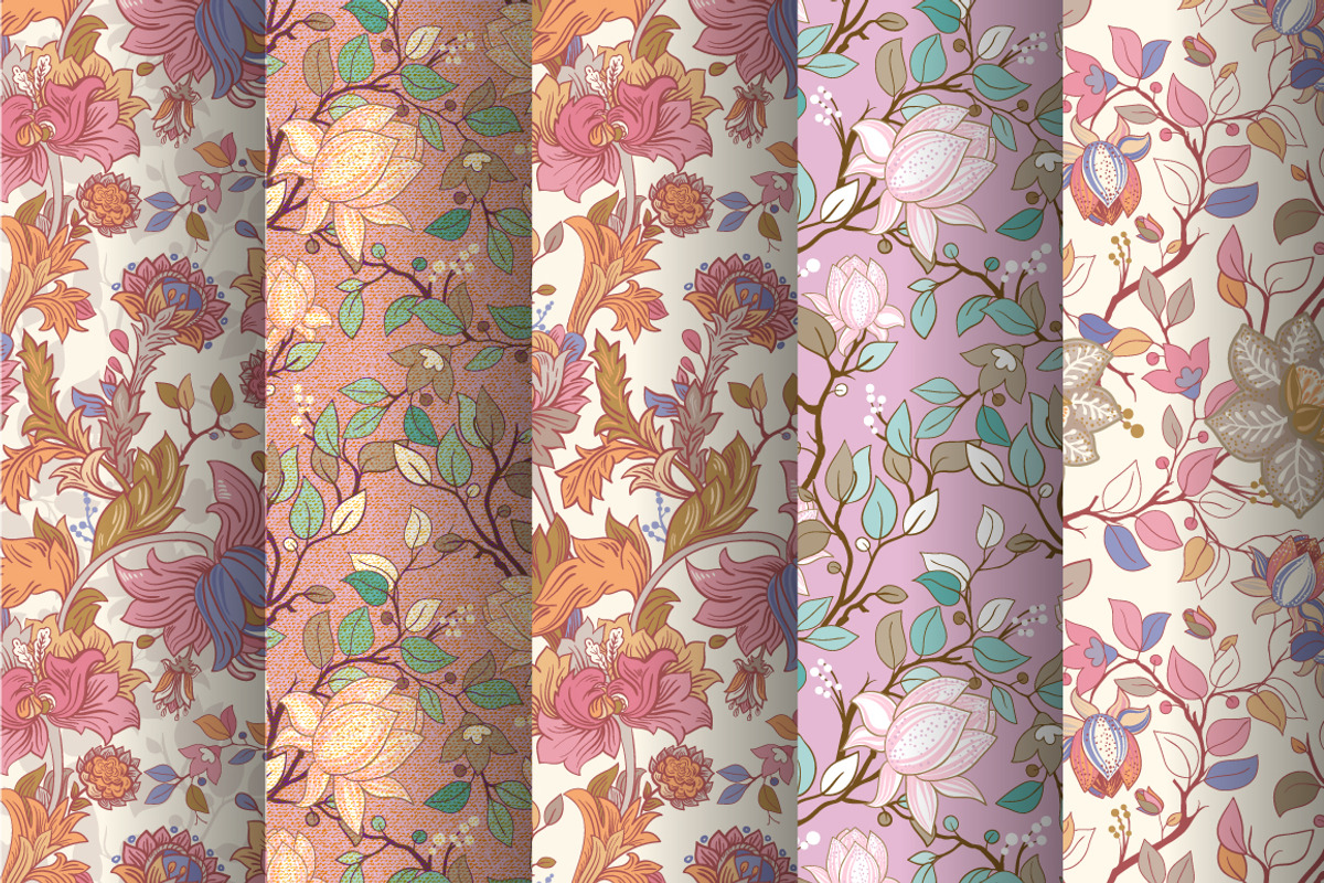 5 BEST Pink Patterns PART II, a Pattern Graphic by Sunny_Lion