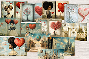 SURREAL VALENTINE JUNK JOURNAL KIT, a Seasonal Illustration by Daring Digies (Thumbnail 6 of 7)
