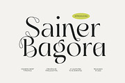 Sainer Bagora Modern Serif, a Serif Font by timelesstype.co (Thumbnail 1 of 20)