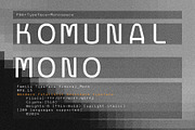 Komunal Mono - Monospace Font, a Sans Serif Font by Prominent & Affluent (Thumbnail 1 of 11)
