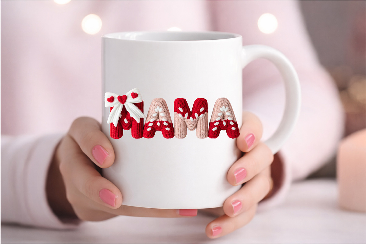 Cute MAMA Valentine PNG, an Illustration by DreamArtGraphic (Photo 3 of 4)