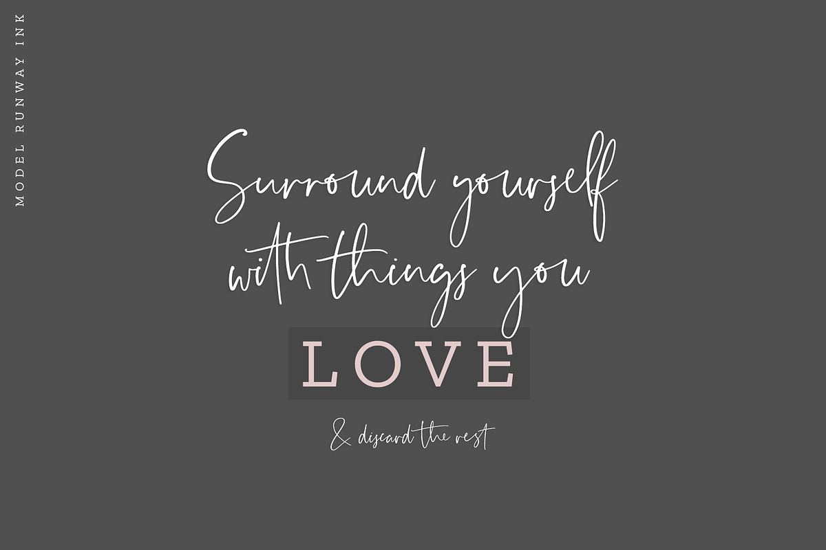 Model Runway Font by Blog Pixie