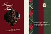 Christmas Embossed Frames & Papers, a Background Graphic by Madiwaso (Thumbnail 3 of 11)