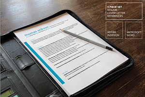 Simple Resume Package | Teal, Blue