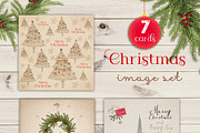Christmas card( image set), a Decorative Illustration by SoNice (Thumbnail 2 of 3)