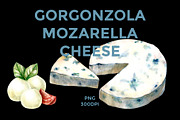 Gorgonzola & Mozarella cheese, a Food Illustration by wedraw (Thumbnail 1 of 6)